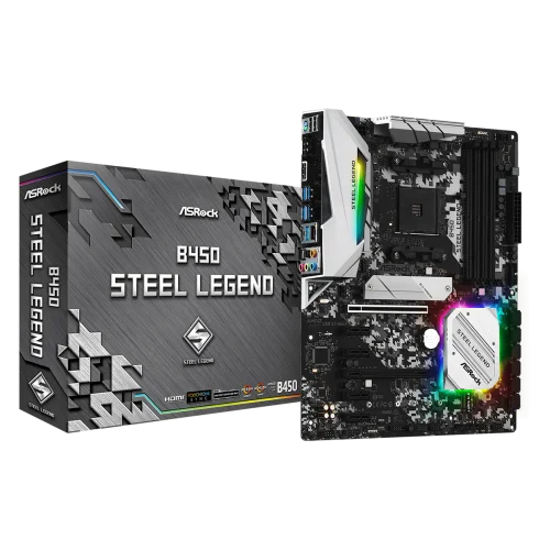 Asrock B450 STEEL LEGEND Motherboard Asrock B450 STEEL LEGEND Motherboard