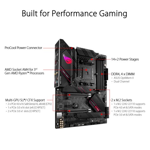 ASUS ROG STRIX B550-E GAMING MOTHERBOARD ASUS ROG STRIX B550-E GAMING MOTHERBOARD