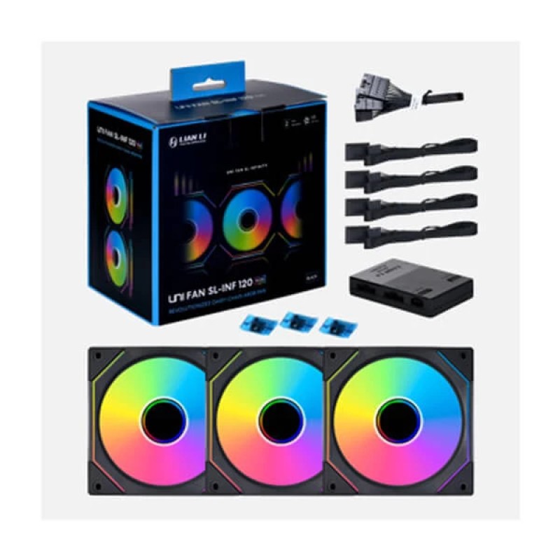 Lian Li Uni Fan SL Infinity Black Triple Pack Lian Li Uni Fan SL Infinity Black Triple Pack
