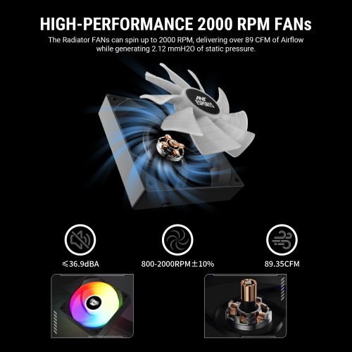 Ant Esports ICEStorm-360 ARGB Black Ant Esports ICEStorm-360 ARGB Black
