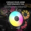 Corsair RS120 ARGB Black 120mm PWM Cabinet Fan (Single Pack)