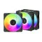 Arctic P12 Pro Reverse ARGB 120mm Triple Pack Black
