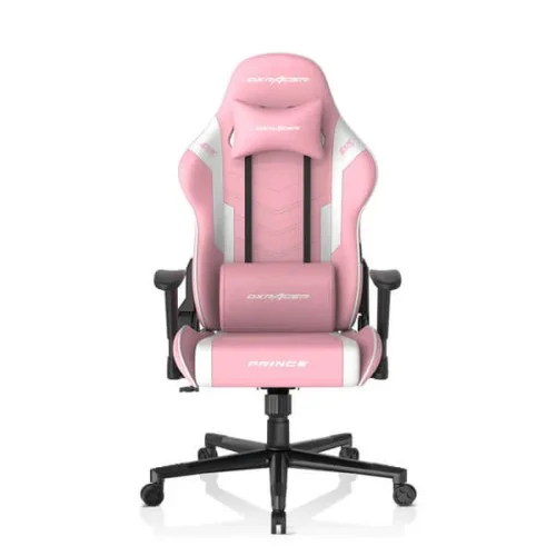 DXRacer P132 Prince Series Gaming Chair Pink-White