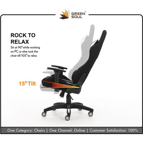 Green Soul GS-600 Beast Series Gaming Chair (Black & White) Green Soul GS-600 Beast Series Gaming Chair (Black & White)