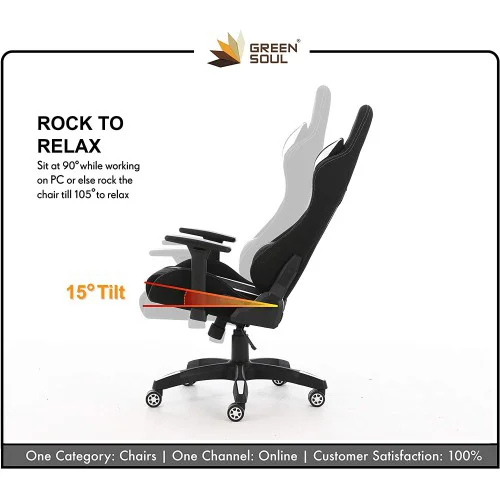 Green Soul GS-600 Beast Series Gaming Chair (Black & White) Green Soul GS-600 Beast Series Gaming Chair (Black & White)