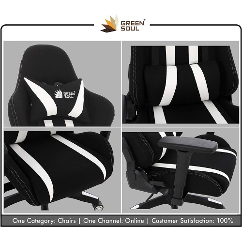 Green Soul GS-600 Beast Series Gaming Chair (Black & White) Green Soul GS-600 Beast Series Gaming Chair (Black & White)