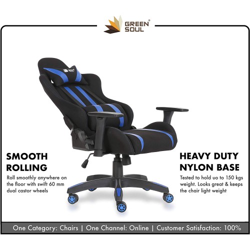 Green Soul GS-600 Beast Series Gaming Chair (Black & Blue) Green Soul GS-600 Beast Series Gaming Chair (Black & Blue)