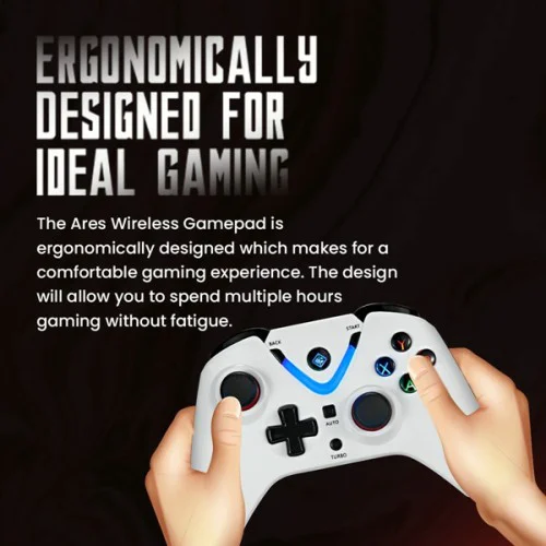 COSMIC BYTE ARES WIRELESS GAMEPAD WHITE COSMIC BYTE ARES WIRELESS GAMEPAD WHITE