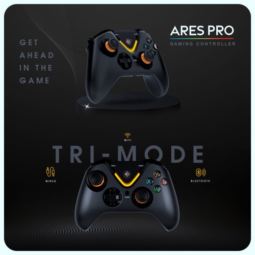 Cosmic Byte Ares Pro Tri-Mode Wireless-Bluetooth-Wired Controller Cosmic Byte Ares Pro Tri-Mode Wireless-Bluetooth-Wired Controller