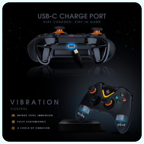 Cosmic Byte Ares Pro Tri-Mode Wireless-Bluetooth-Wired Controller