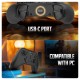 Cosmic Byte Blitz Wireless + Wired Controller for PC Black Cosmic Byte Blitz Wireless + Wired Controller for PC Black