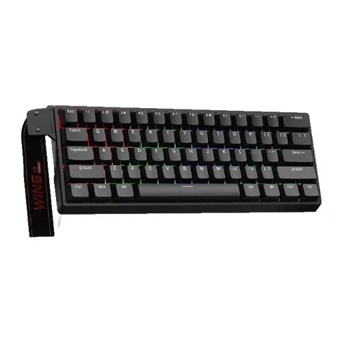 Aula Win60 He 60% Mechanical Gaming Keyboard Black Graywood Magnetic Switch