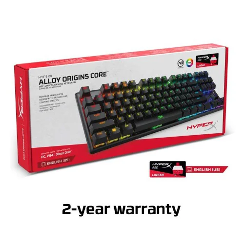 HyperX Alloy Origins Core TKL Mechanical keyboard with Red Hyperx Switches HyperX Alloy Origins Core TKL Mechanical keyboard with Red Hyperx Switches