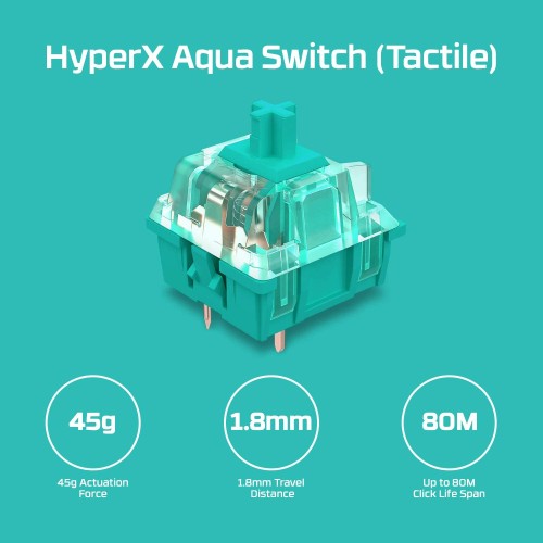 HyperX Alloy Origins Core TKL Mechanical keyboard with Aqua switch