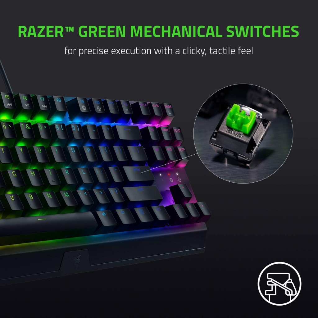 Razer BlackWidow V3 Tenkeyless – Green Switch Razer BlackWidow V3 Tenkeyless – Green Switch