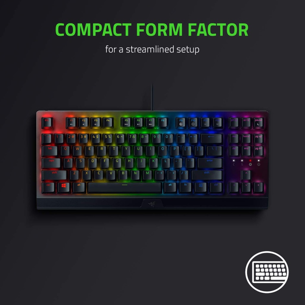 Razer BlackWidow V3 Tenkeyless – Green Switch Razer BlackWidow V3 Tenkeyless – Green Switch