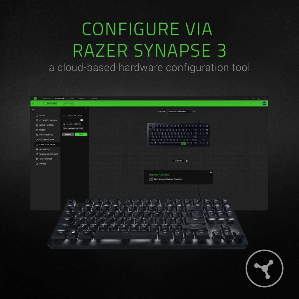 Razer Blackwidow lite Silent mechanical keyboard Razer Blackwidow lite Silent mechanical keyboard