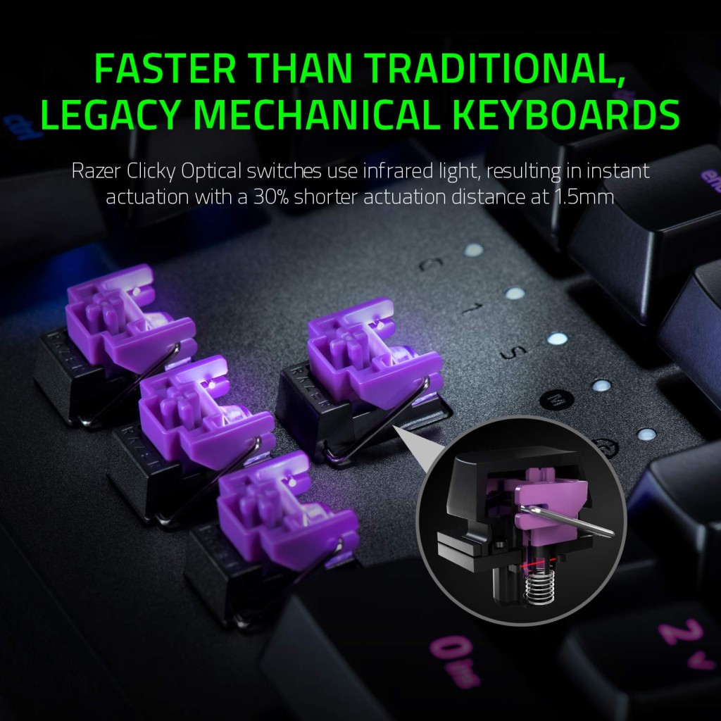 Razer Huntsman Elite Opto mechanical- Purple Switch Razer Huntsman Elite Opto mechanical- Purple Switch