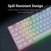 Redragon Kumara K552 RGB WHITE- BLUE SWITCH