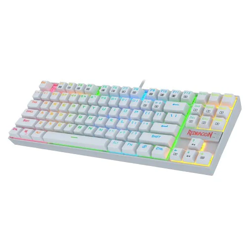 Redragon Kumara K552 RGB WHITE- BLUE SWITCH