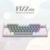 Redragon Fizz K617 Grey and White- RED SWITCH Redragon Fizz K617 Grey and White- RED SWITCH