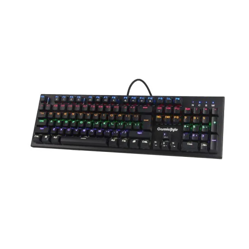 COSMIC BYTE CB-GK-07 AURORA MECHANICAL KEYBOARD WITH RAINBOW LED, BACKLIGHT EFFECTS, ANTI-GHOSTING