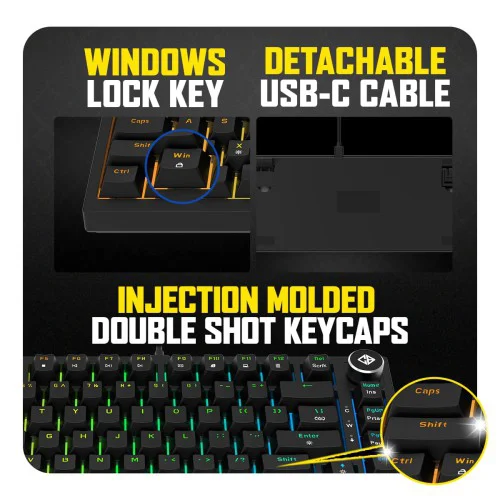 Cosmic Byte CB-GK-43 Phantom TKL Gasket Mechanical Wired Swappable Keyboard with PreLubed Switches