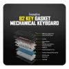 Cosmic Byte CB-GK-43 Phantom TKL Gasket Mechanical Wired Swappable Keyboard with PreLubed Switches