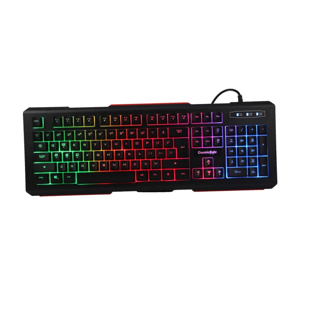 COSMIC BYTE CB-GK-08 CORONA WIRED GAMING KEYBOARD WITH RAINBOW LED COSMIC BYTE CB-GK-08 CORONA WIRED GAMING KEYBOARD WITH RAINBOW LED