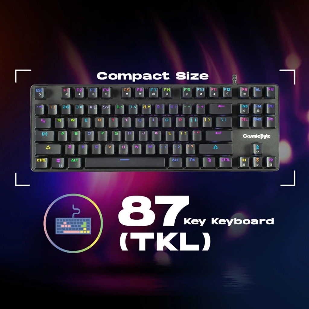 Cosmic Byte CB-GK-34 Firefly Hot Swappable Keyboard with Outemu Red Switches Cosmic Byte CB-GK-34 Firefly Hot Swappable Keyboard with Outemu Red Switches