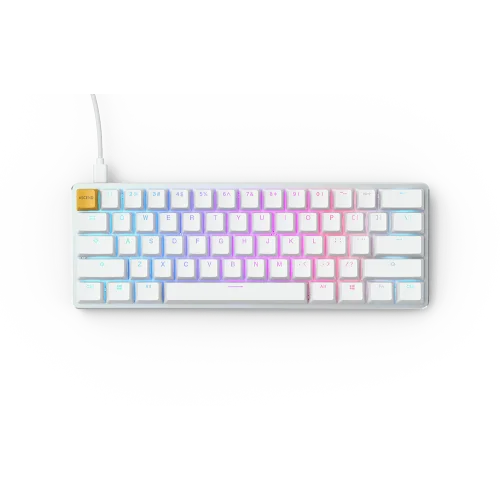 Glorious GMMK Modular Mechanical keyboard Compact (White Ice) - Gateron Brown Switch