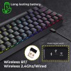 Zebronics Zeb Max Ninja 60% Wireless Black - Blue switch Zebronics Zeb Max Ninja 60% Wireless Black - Blue switch