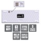 Zebronics Zeb Max Ninja 60% Wireless White - Blue switch Zebronics Zeb Max Ninja 60% Wireless White - Blue switch