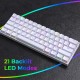 Zebronics Zeb Max Ninja 60% Wireless White - Blue switch Zebronics Zeb Max Ninja 60% Wireless White - Blue switch
