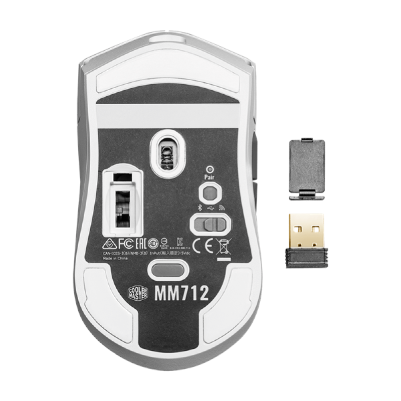 Cooler Master MM712 Wireless- White Cooler Master MM712 Wireless- White