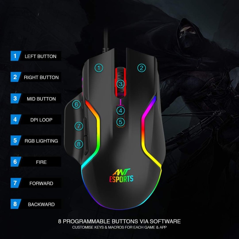 Ant Esports GM320 RGB Optical gaming mouse Ant Esports GM320 RGB Optical gaming mouse