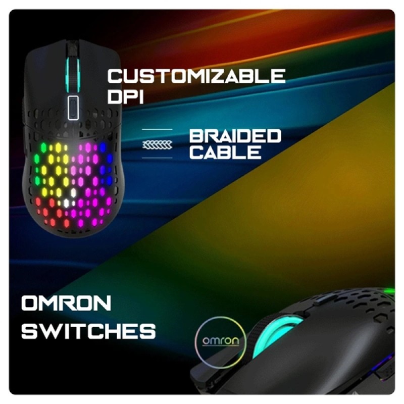 Cosmic Byte Sentinel RGB Wireless + Wired Dual Mode Gaming Mouse Cosmic Byte Sentinel RGB Wireless + Wired Dual Mode Gaming Mouse