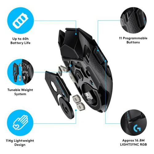 Logitech G502 Lightspeed Wireless Gaming Mouse Logitech G502 Lightspeed Wireless Gaming Mouse