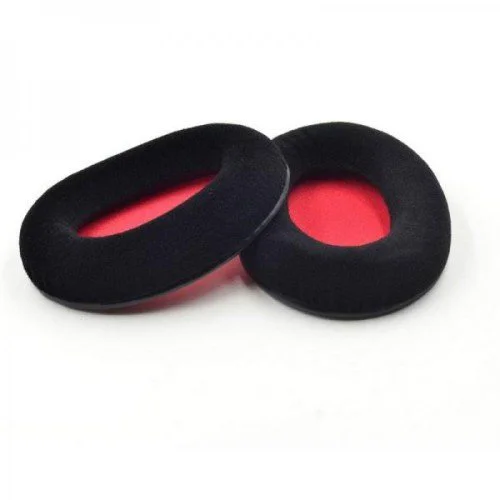 HyperX Cloud Velour Ear Cushions (Black/Red) HyperX Cloud Velour Ear Cushions (Black/Red)