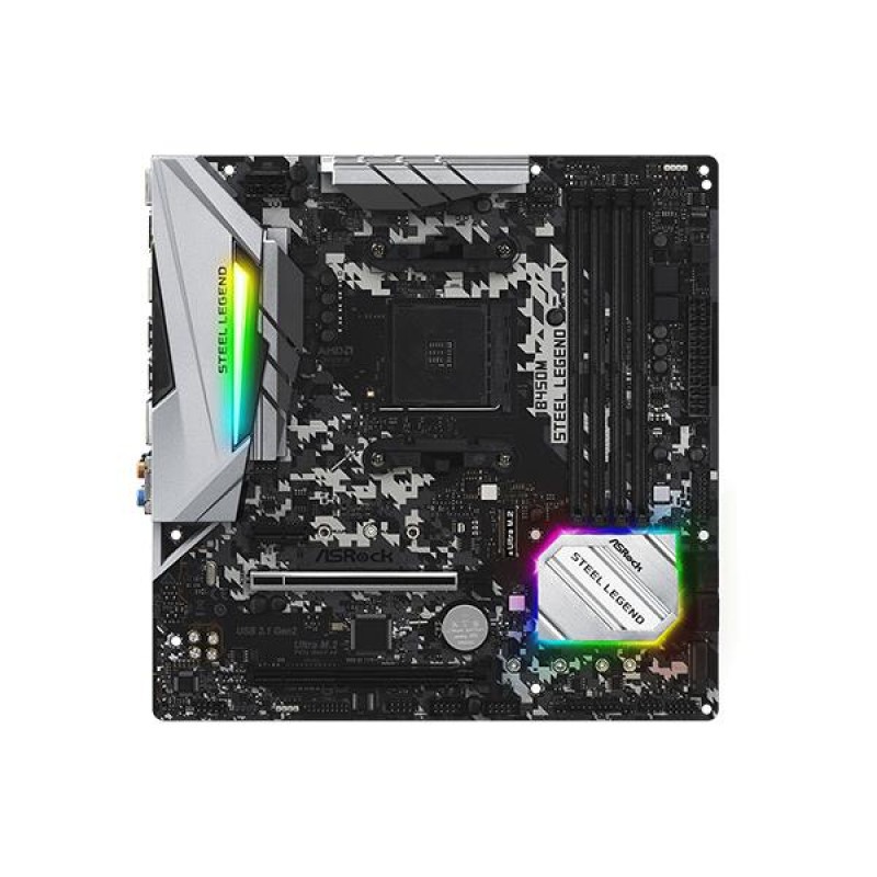 ASRock B450M Steel Legend Motherboard ASRock B450M Steel Legend Motherboard