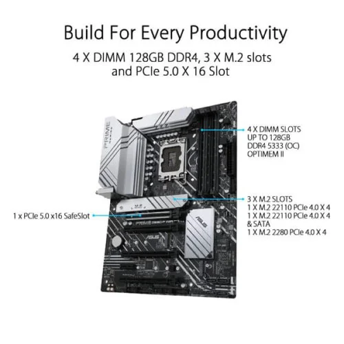Asus Prime Z690-P Wifi D4 Motherboard Asus Prime Z690-P Wifi D4 Motherboard
