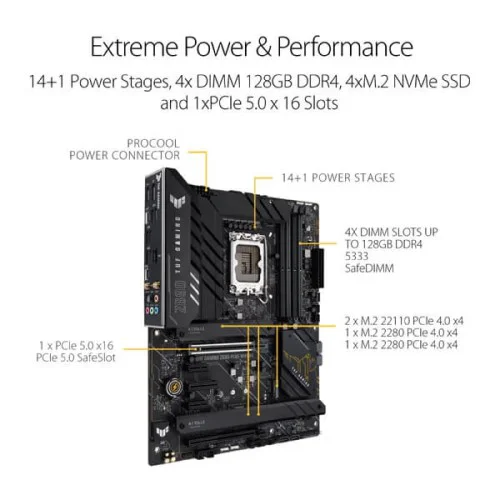 Asus TUF Gaming Z690-Plus Wifi DDR4 Motherboard Asus TUF Gaming Z690-Plus Wifi DDR4 Motherboard