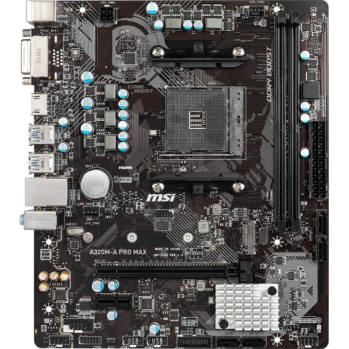 MSI A320M-A PRO MAX Motherboard MSI A320M-A PRO MAX Motherboard