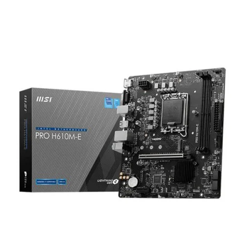 MSI Pro H610M-E DDR5 Motherboard MSI Pro H610M-E DDR5 Motherboard