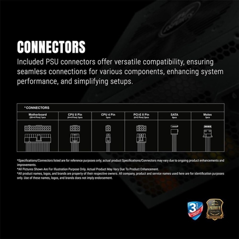 Ant Esports FP550B Force Bronze Gaming Power Supply Ant Esports FP550B Force Bronze Gaming Power Supply