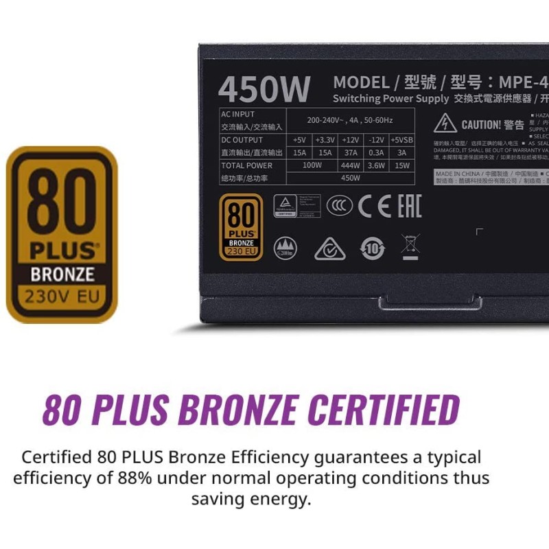 Cooler Master MWE 450 v2 bronze Cooler Master MWE 450 v2 bronze