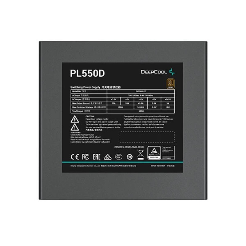 Deepcool PL550D ATX 3.0 Bronze Deepcool PL550D ATX 3.0 Bronze