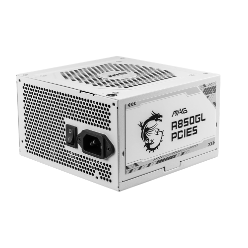 MSI MAG A850GL PCIE5 ATX 3.1 GOLD WHITE MSI MAG A850GL PCIE5 ATX 3.1 GOLD WHITE