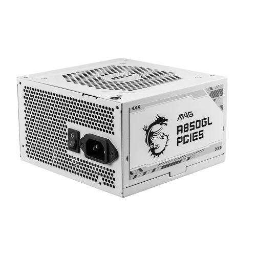 MSI MAG A850GL PCIE5 ATX 3.1 GOLD WHITE MSI MAG A850GL PCIE5 ATX 3.1 GOLD WHITE