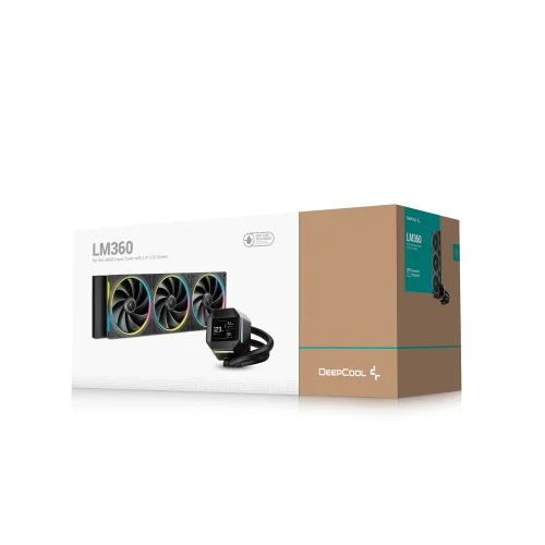 Deepcool LM360 ARGB CPU Liquid Cooler Black Deepcool LM360 ARGB CPU Liquid Cooler Black